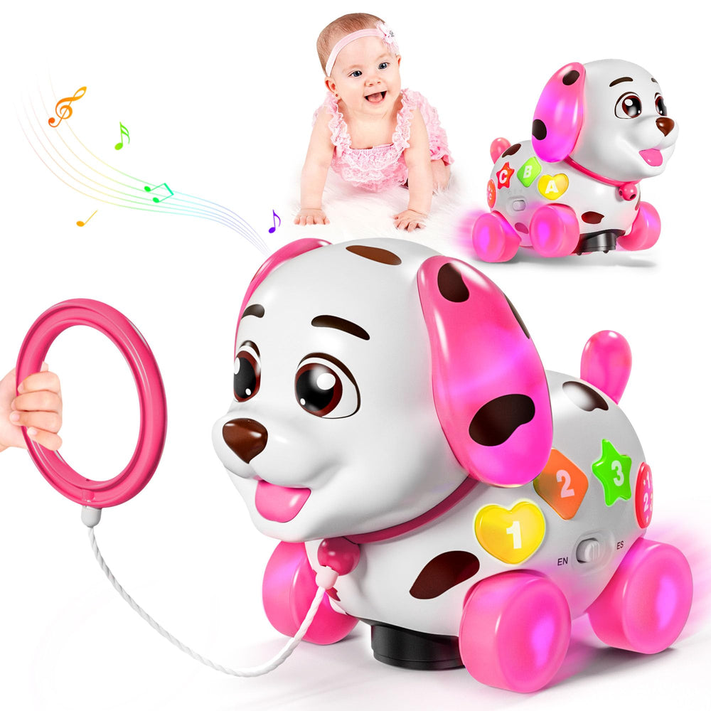 ToddlerCley musical puppy toy front view for engaging playtime