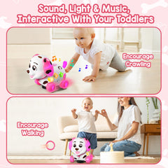 ToddlerCley puppy toy lights and sounds to capture baby attention