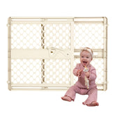 Toddleroo Supergate Ergo in doorway, expanded to fit a wide opening for versatile safety.