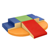 Todiby 6-piece blue stairs foam blocks for safe indoor climbing