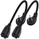 Togconn 8-inch short extension cord for clutter-free outlets and easy desk setup.