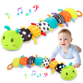 TOHIBEE musical caterpillar, vibrant design for tummy time and play