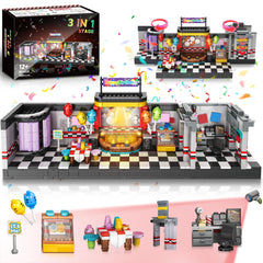 Tokmoc Pro Security Room Building Block Toy setup recreates the iconic game stage for immersive play.