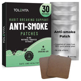 TOLEVITA Anti-Smoke Patches box with a 30-day supply for craving support