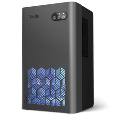 ToLife Dehumidifier 95 oz tank capturing ambient moisture for steady indoor comfort