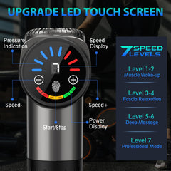 TOLOCO massage gun with 10 heads for full-body relaxation