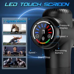 TOLOCO massage gun ten-head attachments laid out for versatile recovery