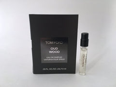 Tom Ford Oud Wood sample spray for on-the-go scent exploration and quick testing.
