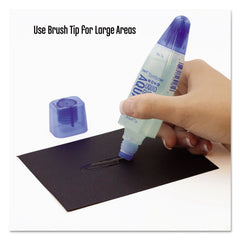 Tombow MONO Aqua pen-tip provides fine lines and small adhesive details.