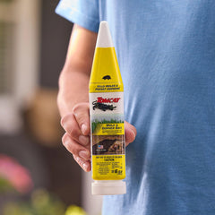 Tomcat bottle with unique shape to simplify bait application