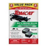 Tomcat disposable station with pre-filled bait block for convenient home rodent control.