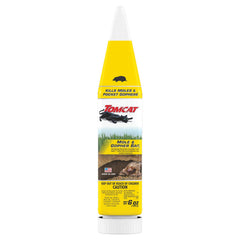 Tomcat Mole & Gopher Bait pelleted bottle designed for easy application into burrows