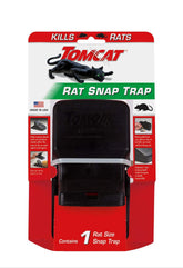 Tomcat Rat Snap Trap front view showing compact reusable design for quick setup.