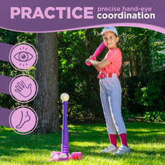 Six large balls included for varied practice sessions.