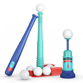TOMLEON T Ball Stand assembly guide demonstrates quick, easy setup for immediate play.