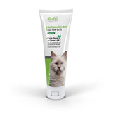 Tomlyn Laxatone bottle-pour demonstrates easy hairball relief for cats.