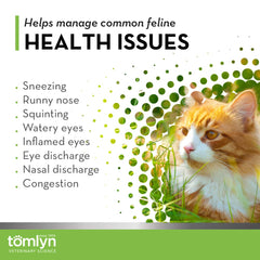 Tomlyn fish-flavored lysine powder helps entice daily dosing for curious kittens.