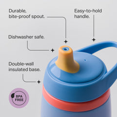 Tommee Tippee durable bite-proof spout supports gentle sipping for toddlers