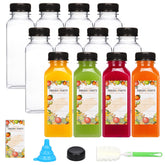 TOMNK 12oz juice bottle cap closeup with tamper-evident seal for secure storage.