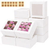 TOMNK 16-pack cookie boxes with window showcase treats clearly for gifting