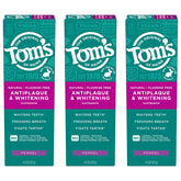 Tom's of Maine antiplaque toothpaste fennel tubes front view showing whitening potential