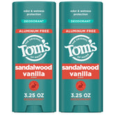 Tom's of Maine Sandalwood Vanilla deodorant stick for long-lasting freshness