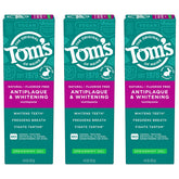 Tom's of Maine spearmint toothpaste gel tube close-up for fresh breath.