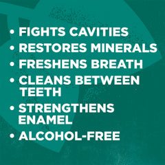 Tom's of Maine Whole Care fluoride mouthwash supports enamel and mineral restoration