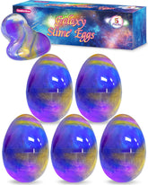 Tonberless slime filled egg blue safe Easter play and color exploration