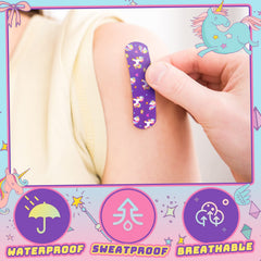 Tondiamo rainbow pattern bandages are waterproof and flexible for daily activities