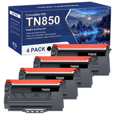 Toner Bank TN850 TN820 4-pack box for easy replacement and home office use