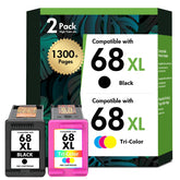 Toner H-Party 68XL black cartridge for crisp, high-volume black printing.