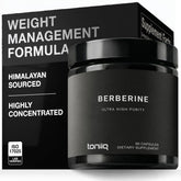 Toniiq Berberine HCl Himalayas bottle shows premium extract for daily wellness support.