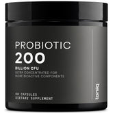 Toniiq probiotic 200 Billion CFU bottle front for gut-friendly daily use.