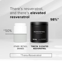 Toniiq Resveratrol product in USA GMP facility signaling strict quality control