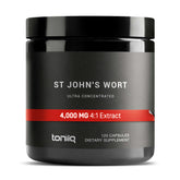 Toniiq St. John's Wort capsules bottle for convenient daily mood support.