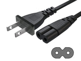TONIWA Apple TV 6ft power cord with figure-8 connector for stable power supply.