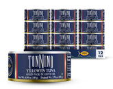 Tonnino yellowfin tuna in olive oil pack for pantry-ready meals.
