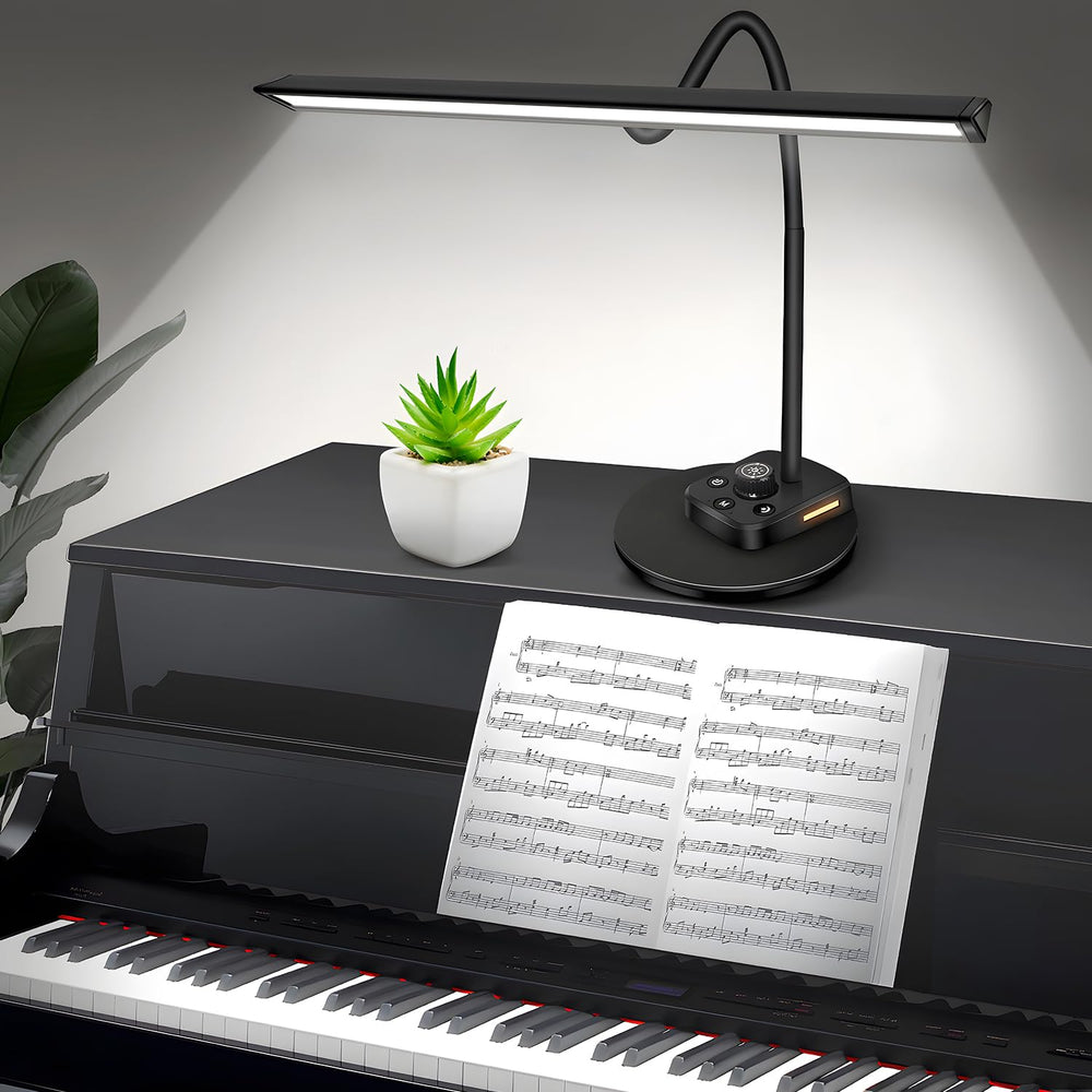 TonyEst piano light with 84 LED beads illuminates the keyboard for clear practice.
