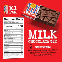 Tony's Chocolonely milk caramel sea salt bar image with sweet and savory contrast.