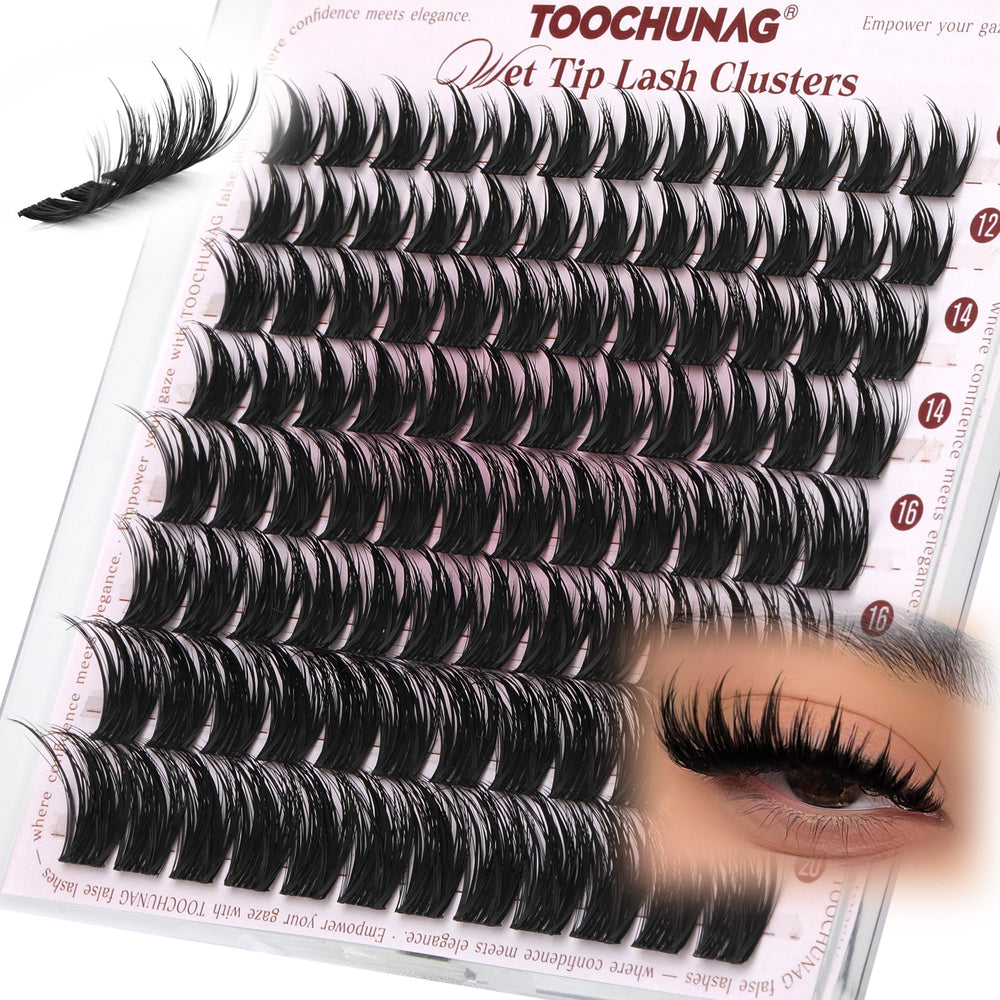 TOOCHUNAG anime lash clusters dense volume for a fuller gaze