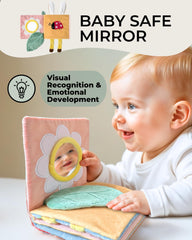 Toodly soft book with crinkle pages offering tactile play and audible cues