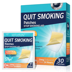 Tooffi 21mg patch applied to clean skin for cravings management