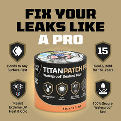 TOOLTROOPERS TITANPATCH PRO applied on an RV roof for a fast seal.