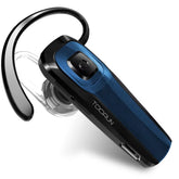 TOORUN M26 Bluetooth earpiece blue close-up for hands-free calls.