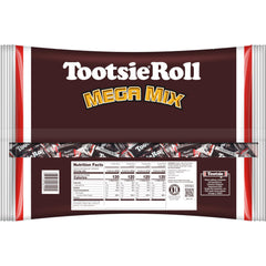 Tootsie Roll Mega Mix variety shapes showcased for tasting and gifting.