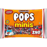 Tootsie Roll Pops front-pack display with five flavors for party favors