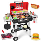 TooyBing kids BBQ grill playset with two-tier cooking surface for shared playtime