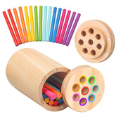 Tooysea color sort sticks bucket showing color recognition in action
