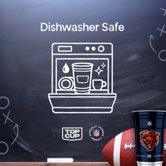 Top Cup Chicago Bears 20oz aluminum cup, American-made quality for fans.
